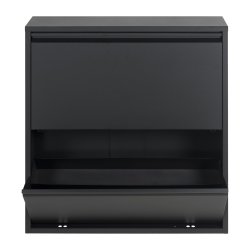 Zapato - Skoskab med 2 dobbelt rum - sort metal