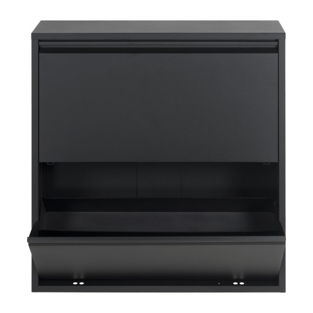 Zapato - Skoskab med 2 dobbelt rum - sort metal