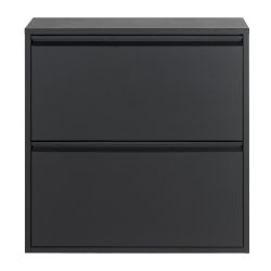 Zapato - Skoskab med 2 dobbelt rum - sort metal