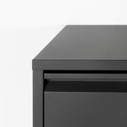 Zapato - Skoskab med 2 dobbelt rum - sort metal