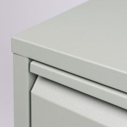 Zapato - Skoskab med 2 dobbelt rum - stvet grn metal