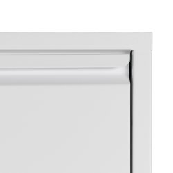 Zapato - Skoskab med 3 rum - hvid metal