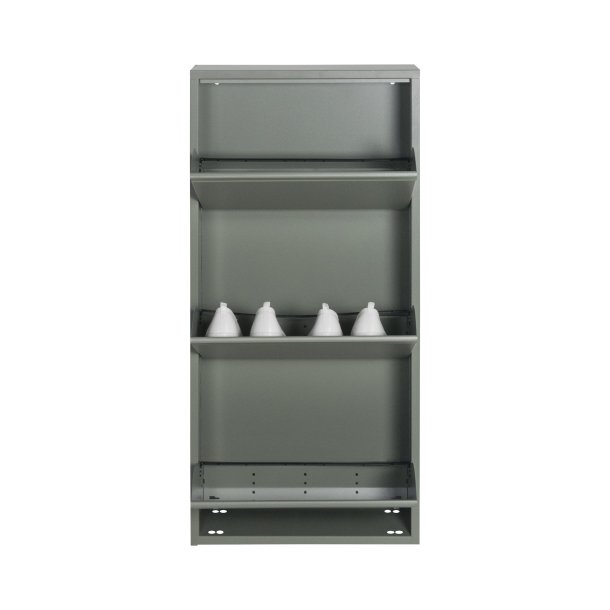 Zapato - Skoskab med 3 rum - stvet grn metal