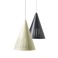 Dallas - Pendel i beige eller sort metal