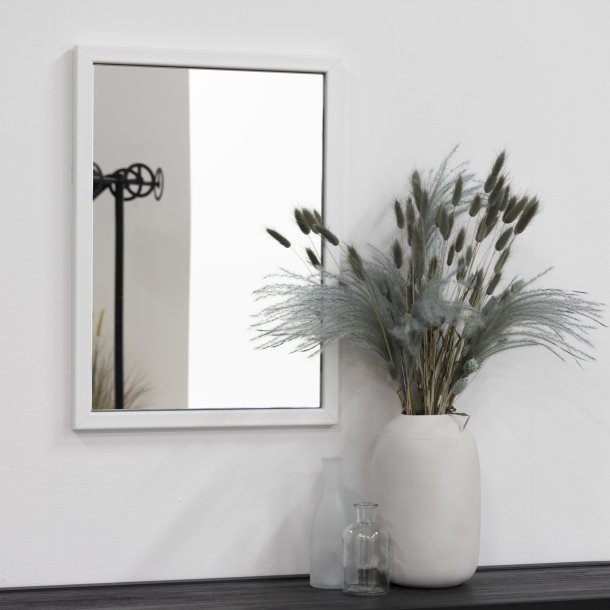 Espejos - Spejl i hvidt metal