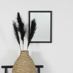 Espejos - Spejl i sort metal