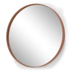 Fugaz - Spejl i terracotta farvet metal, diameter 60 cm.