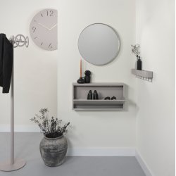 Fugaz - Spejl i silky taupe metal, diameter 60 cm.