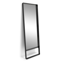 Fugaz - Gulvspejl i sort metal, 60 x 190 cm.