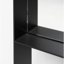 Fugaz - Gulvspejl i sort metal, 60 x 190 cm.