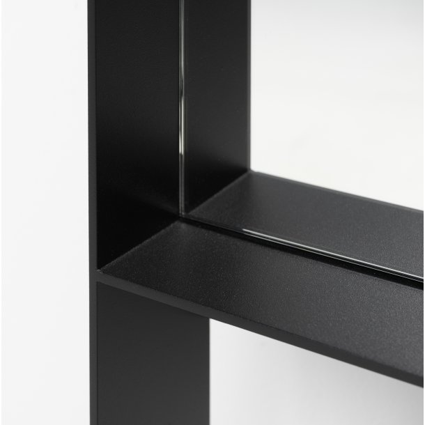 Fugaz - Gulvspejl i sort metal, 60 x 190 cm.