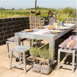 Rock-Solid - havetaburet i galvaniseret stl