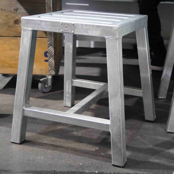 Rock-Solid - havetaburet i galvaniseret stl