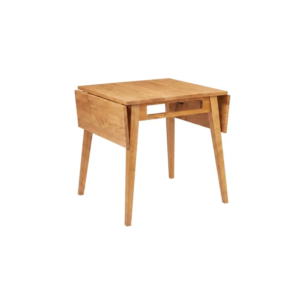 Atlas - Spisebord med klapper i lys tr�look, 60 x 60 (105) cm.