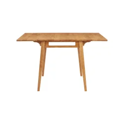 Atlas - Spisebord med klapper i lys tr�look, 60 x 60 (105) cm.