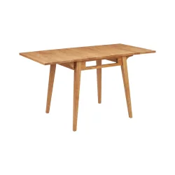 Atlas - Spisebord med klapper i lys tr�look, 60 x 60 (105) cm.