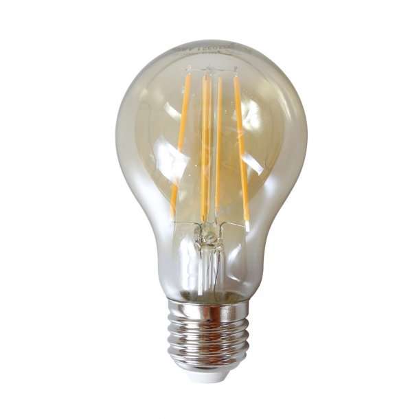 Lille rund LED pre i ravfarvet glas