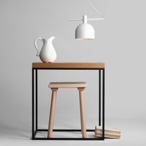 Tudor - Taklampa i vit metall