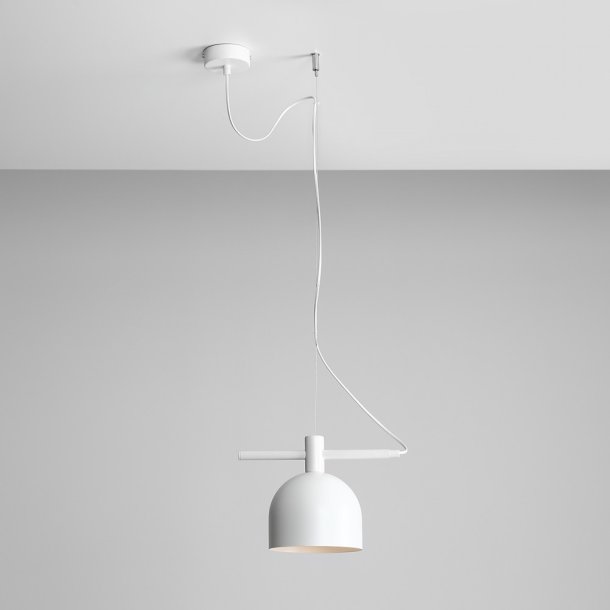 Tudor - Loftlampe i hvid metal