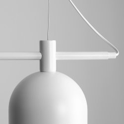 Tudor - Loftlampe i hvid metal