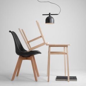 Tudor - Taklampa i svart metall