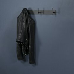 Zahara - Knagerkke med tre knager i sort metal