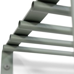 Dinex - Hattehylde i stvet grn metal, bredde 100 cm.