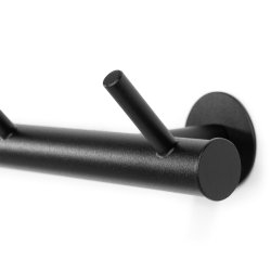 Brooks - Knagerkke med fem knager i sort metal