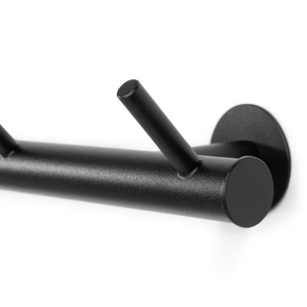 Brooks - Knagerkke med fem knager i sort metal