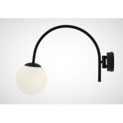 Novus - Vglampe i sort metal og glas