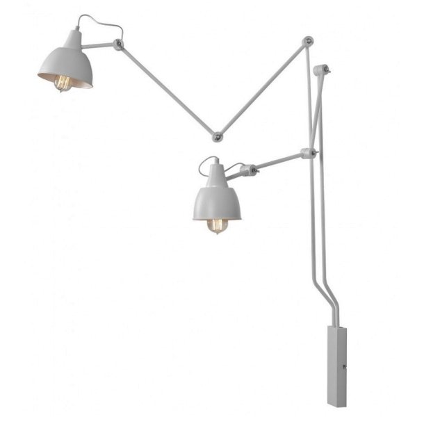 Verdi - Dobbelt vglampe i hvid metal