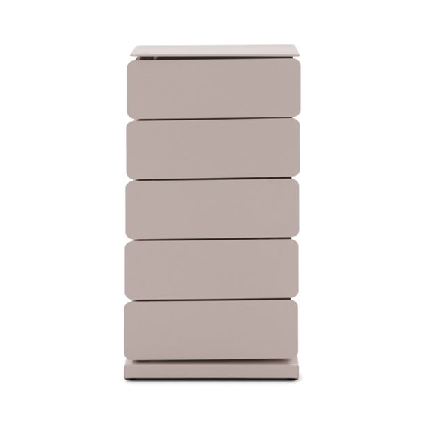 Carson - Byr� med fem l�dor i silkeslen taupef�rgad metall