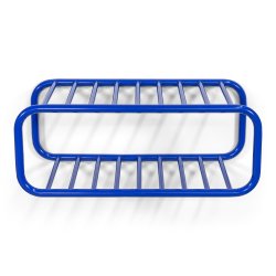 Flash - Skohylde i marinebl metal 