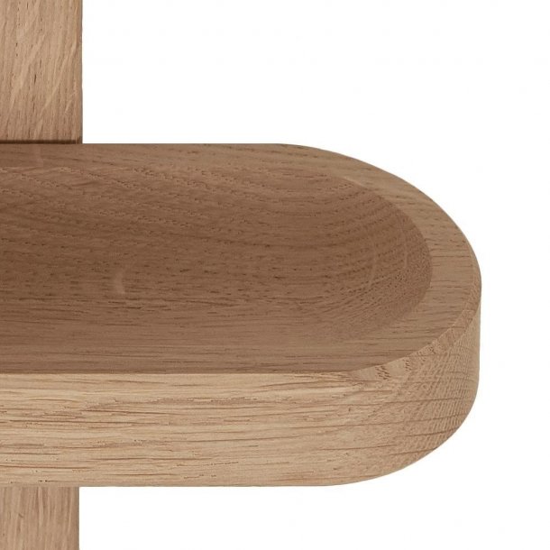 Milano - Vinreol til 3 flasker i hvid olieret eg