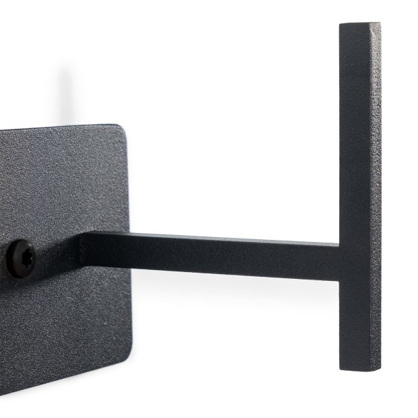 Zahara - Knagerkke med tre knager i sort metal