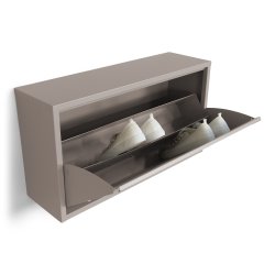 Zapato - Skoskab med 1 rum XL - silky taupe metal