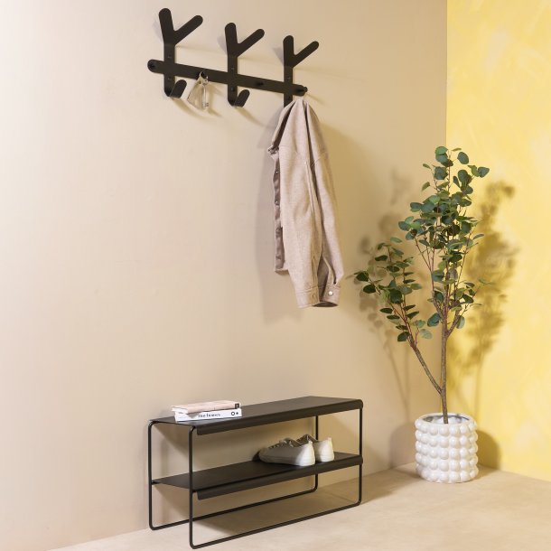 Compacto - Knager�kke i sort metal, bredde 66 cm.