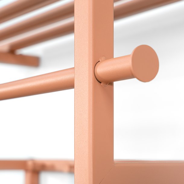 Razor - Hattehylde i terracotta farvet metal
