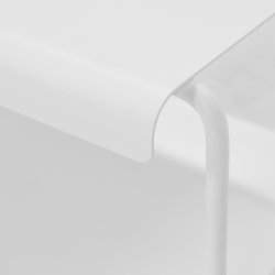 Zoot - Skohylla i vit metall, bredd 103 cm.