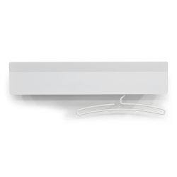 Benjy - Hattehylde i hvid metal, bredde 77 cm.