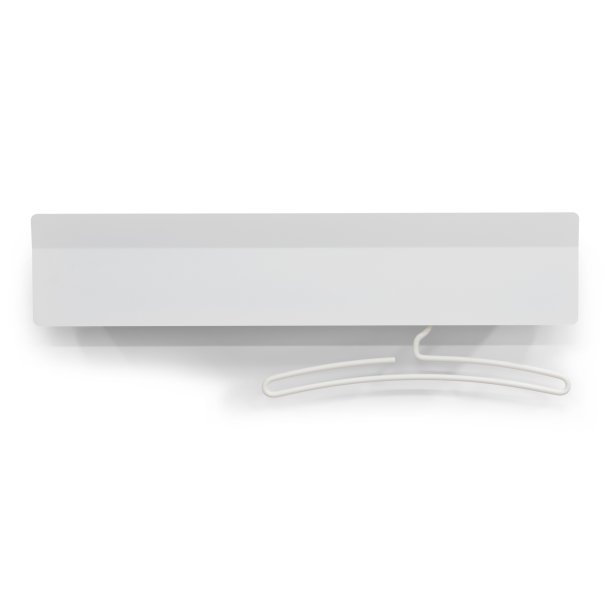 Benjy - Hattehylde i hvid metal, bredde 77 cm.