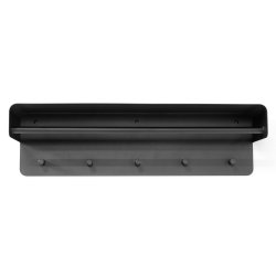  Artic - Hatthylla i svart metall, bredd 70 cm.