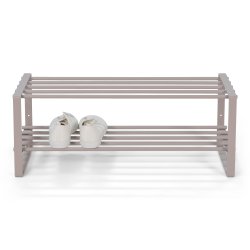 Dinex - Skostativ i silky taupe metal